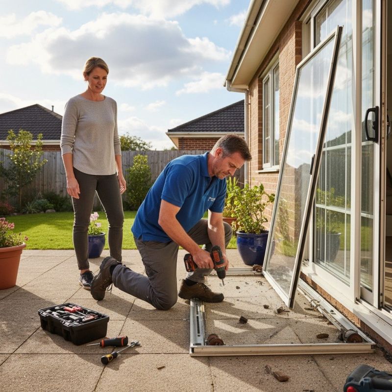 Pocket Door Repair detail